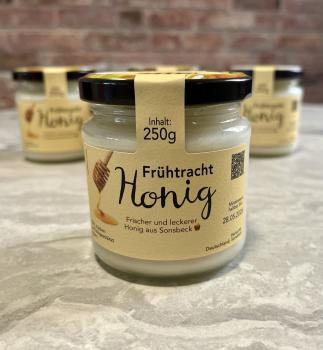 Sonsbecker Frühtracht-Honig – 250g Glas